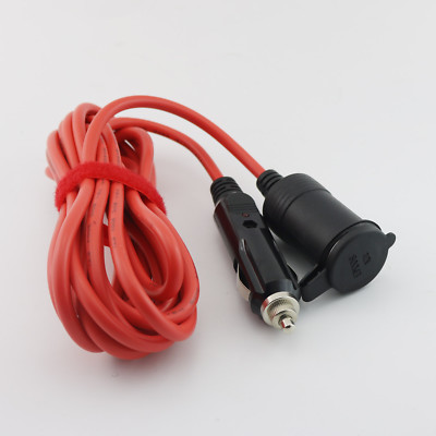 Car Cigarette Cigar Lighter Male to Female Extension Cable Charger Socket  3.6M