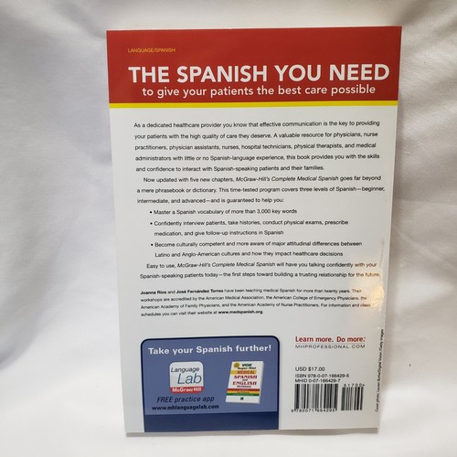 Complete Medical Spanish Second 2nd Edition Practical Rios Torres Communication - Picture 2 of 13