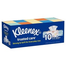 Kleenex 2-Ply White Facial Tissue,230 Count Pack of 10 