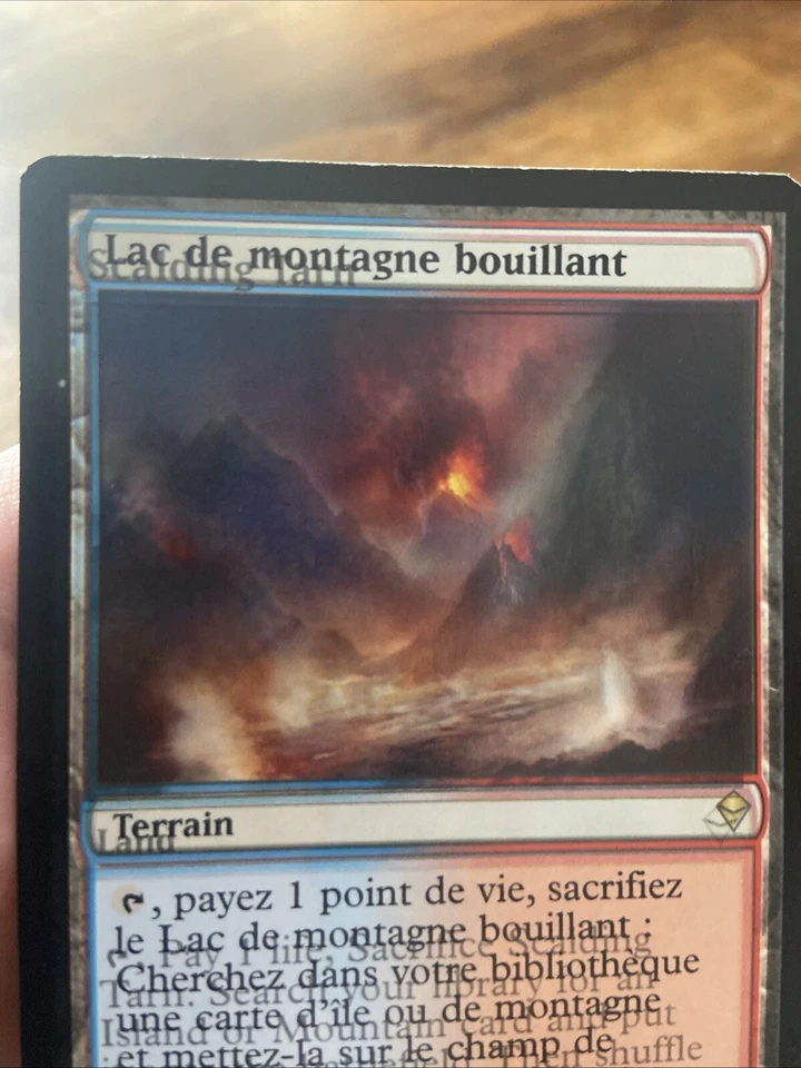 Scalding Tarn MTG Misprint Double Print Make-Ready Zendikar French/English Fetch - Image 3 of 4