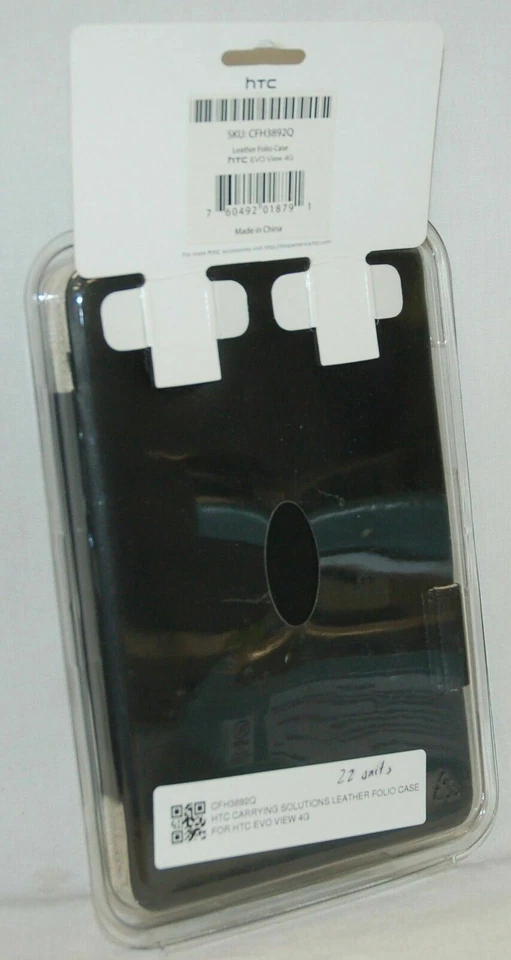NEW HTC Leather Folio Case for Evo View 4G Netbook with Stand CFH3892Q Accessory - Image 2 of 4