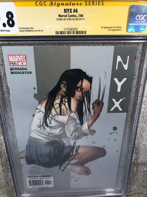 NYX 4 CGC 9.8 SS Stan Lee 1st Appearance Tatiana 2nd X 23 Logan