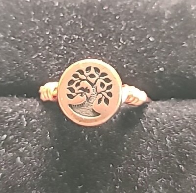 NEW Handmade Wire Wrapped Ring Coppertone Statement Tree Of Life  Size 7