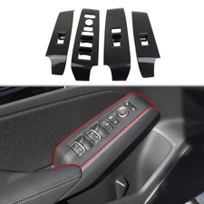 Carbon Fiber Style Door Window Lift Switch Panel Cover Trim For Acura Integra