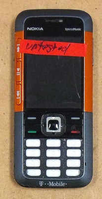 Nokia XpressMusic 5310 - Gray and Red ( T-Mobile ) Rare Cellular Phone