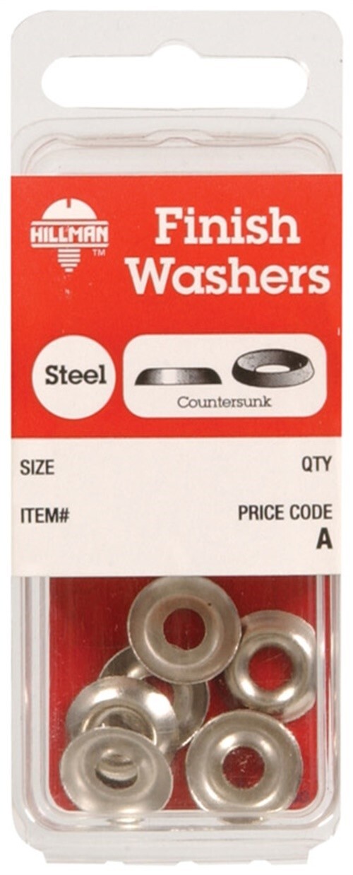 Hillman 6676 Nickel Plated Steel Finish Washer #10 for Wood Works (Pack of 10)-image