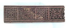 Wooden hand carved Printing Stamp Block for Fabrics Printing ZEFB-416