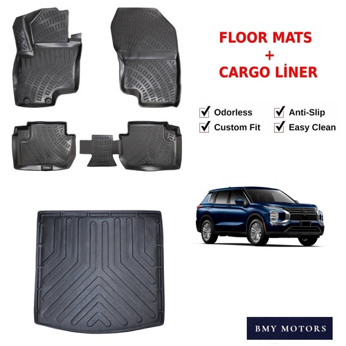 Floor Mats + Cargo Trunk Liner For Mitsubishi Outlander USA 20222024