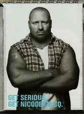 2006 Nicoderm CQ Get Serious Tough Guy Quit Cigarettes Photo Vintage Print Ad