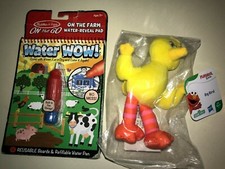 NEW stuffed BIG BIRD TOY plush ages 12 mo up WATER WOW BOOK MELISSA DOUG W/PEN 