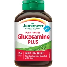 Jamieson Plant-Based Glucosamine Plus Joint Discomfort Cartilage 120 pc NEW