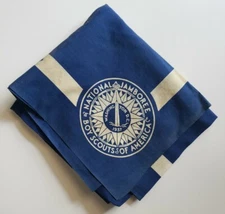 1937 National Jamboree Blue Full Square Neckerchief - See  Item Description 