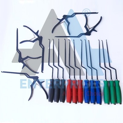 Set De Curettes Et Rongeur Pour Chirurgie Lombaire MIS - 17 Pièces, Neuf, Marque Abdul Sa