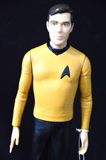 STAR TREK, CAPT. Figurina e supporto KIRK; VINTAGE, OTTIME CONDIZIONI, ETICHETTATA, 1991.