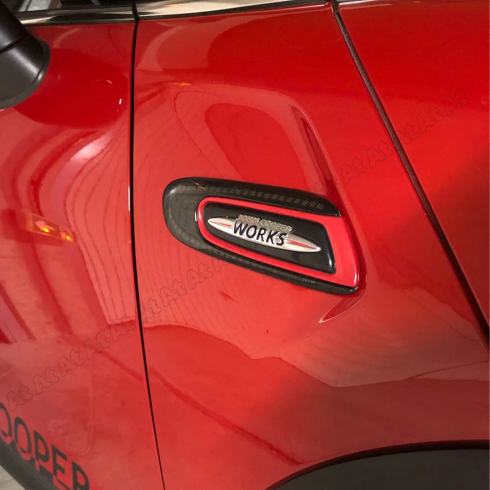 2x intermitentes laterales LED negros para Mini Cooper F55 F56 F57 S SD Cabrio JCW - Imagen 3 de 4