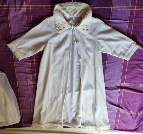 Vintage Retro 50/60er Jahre - bezauberndes Negligee mit Morgenmantel Gr. 38 - Bild 14 von 16
