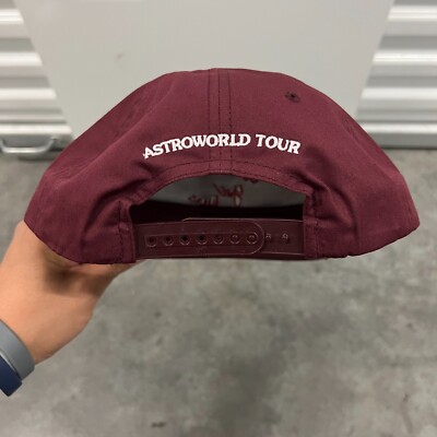 Travis Scott Astroworld Tour Wish You Were Here Hat Mens Burgundy