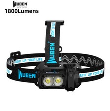 WUBEN E7 1800 Lumen USB C Recheargeable 80g Lightweight Headlamp IP68 Mini Light