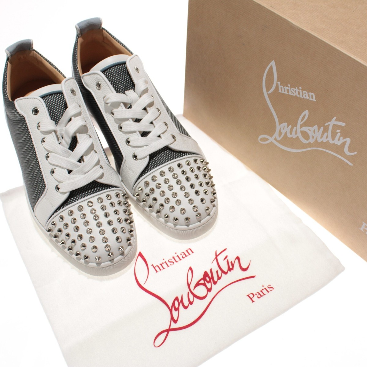 Christian Louboutin NWB Sneakers Louis Junior Spikes Orlato  display picture 3