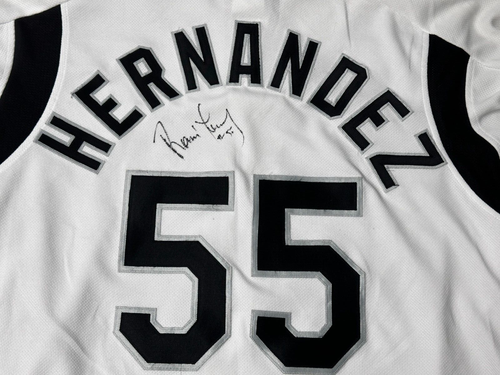 2003 All Star Oakland A's #55 Ramon Hernandez SIGNED Jersey Men's Sz: L - Used - Picture 14 of 18