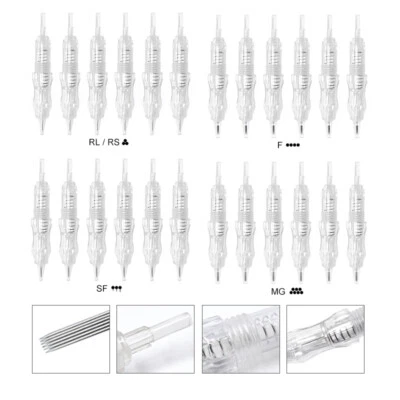 Biomaser Screw Type Cartridges Needles Semi Permanent Make Up Tattoo SPMU