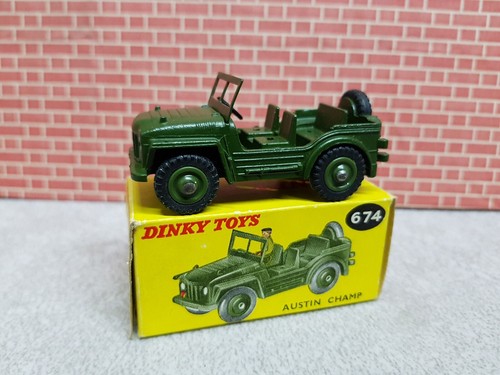 DINKY TOYS No 674 AUSTIN Champ IN ORIGINAL BOX. - Picture 2 of 13
