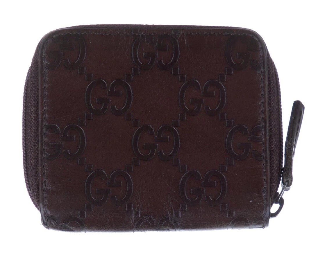 Gucci GG Signature Leather Coin Pouch