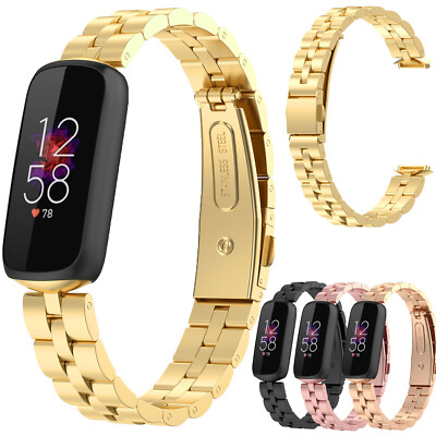 Für Fitbit Luxe Smart Watch Rostfreier Stahl Metall Bracelet Ersatzband Armband