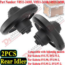 2pcs Rear Idler Wheel Fits Kubota Svl75 Svl90 Svl75-2, Svl90-2 Svl97-2 Svl95-2