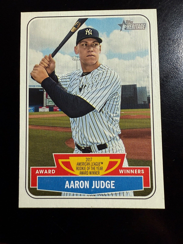 2018 Topps Heritage High Number Award Winner #AW-5 Aaron Judge New York Yankees