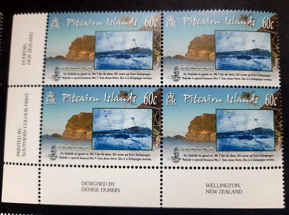 Pitcairn - "ART ~ CHILDREN'S DRAWING ~ MY FAVOURITE PLACE" MNH Blocks of 4, 2010 - Image 4 of 4