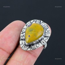 Natural Atlantisite 925 Sterling Silver Daughter Statement Ring Jewelry US 7.5