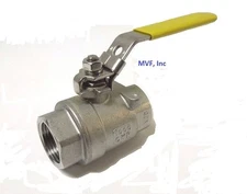BALL VALVE 2-1/2" 1000 NPT FULL PORT 316 STAINLESS STEEL 2PC DESIGN SFV250