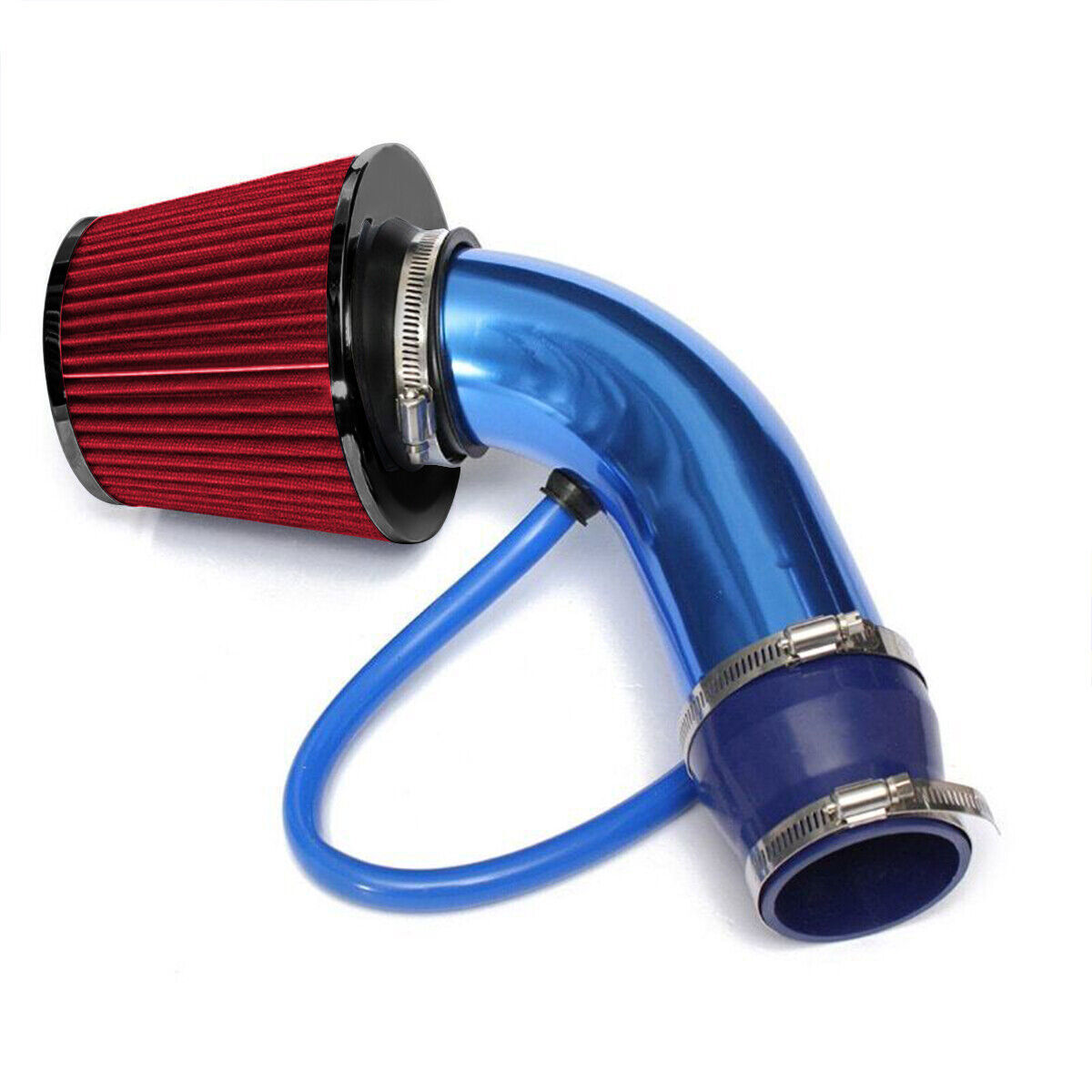 Tubo Di Aspirazione Fredda Universale 3 Pollici In Alluminio: Filtro A Induzione Per Auto – Colore Blu, Diametro 76mm Per Veicoli Modificati