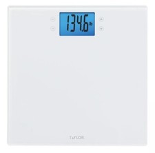 400 lb Glass Digital Wellness Scale Battery Powered with 4 Essential Measures