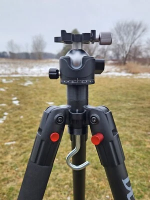 Bog Death Grip Tripod Ball Head Adapter and 1" riser - 3/8" Thread