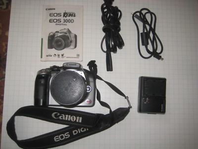 Canon EOS Digital Rebel EOS 300D Digital SLR Camera Silver  (DS6041) 840356212050|