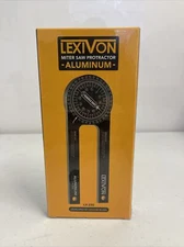 LEXIVON Aluminum Miter Saw Protractor | 7-Inch Rust LX-230