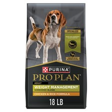 Purina Pro Plan Weight Management Dog Food Dry,Chicken and Rice - 34 lb. Bag 1.94 per pound