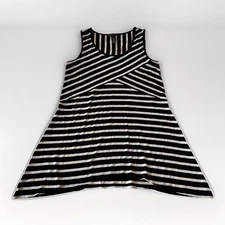 INC International Concepts Women’s XS Tank Top Black & White Striped NWT Tapered