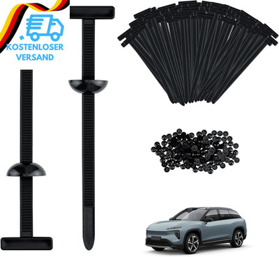 Mcbazel 200 Stück Kabelbinder Set Schwarz, Kabelbinder UV Beständig, Universal N
