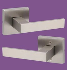 Kwikset Singapore Satin Nickel Hall/Closet Door Lever Microban Fits Standard Doo
