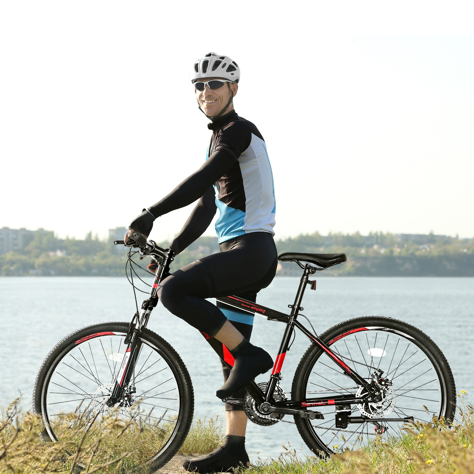 26 inch Tire Mountain Bike 21 Speed Bicycle High-Tensile Frame MTB Bikes for Men