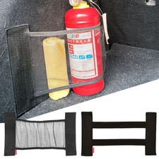 Car Back Rear Trunk Elastic Mesh Fixed Straps Car Interior Organizer