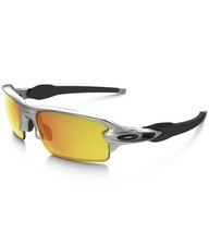 Oakley Flak 2.0 Silver Frame Fire Iridium Lenses O09295-02