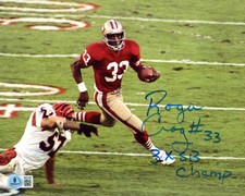 49ers Roger Craig "3X SB Champ" Authentic Signed 8x10 Photo BAS #BW21346