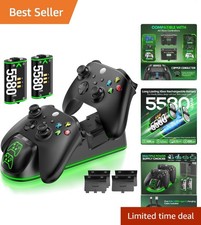 XSX Controller Charger Station with 2 Packs 5580mWh Rechargeable Battery for ...