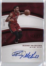 2016-17 Panini Immaculate Scripts Red 16/25 Rodney McGruder #SC-RMC Auto 0e28