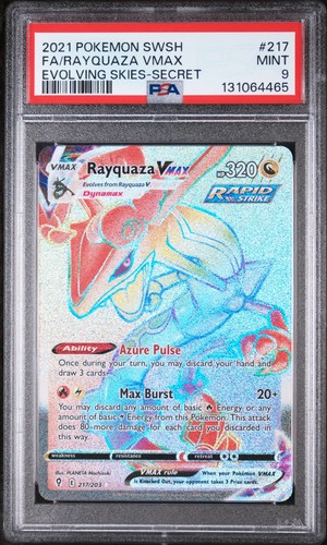 Rayquaza VMAX graded PSA 9 for sale on eBay