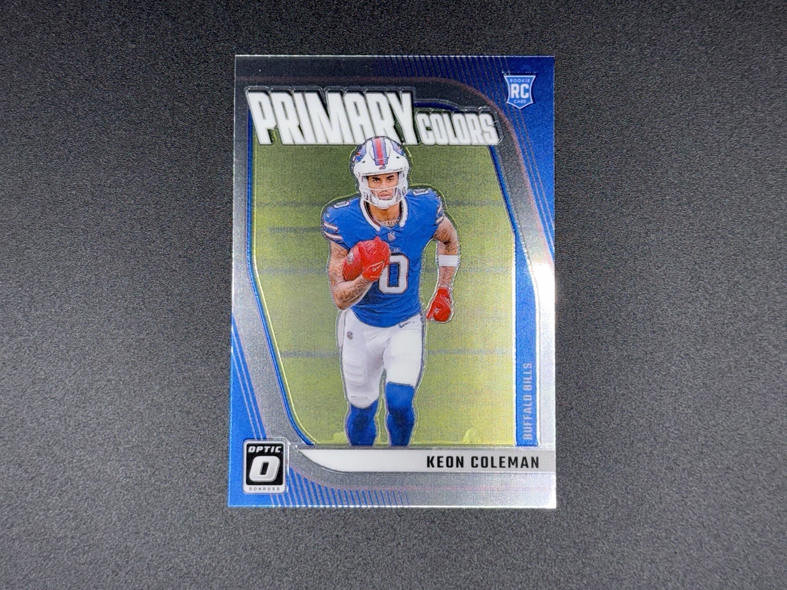 2024 Donruss Keon Coleman Primary Colors Insert #10 Buffalo Bills (RC)